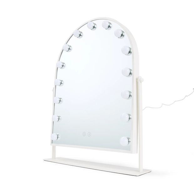 Anko Bluetooth Arch LED Mirror - White