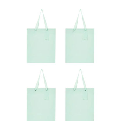 4 Pack Multi Green Gift Bags, Medium - Anko