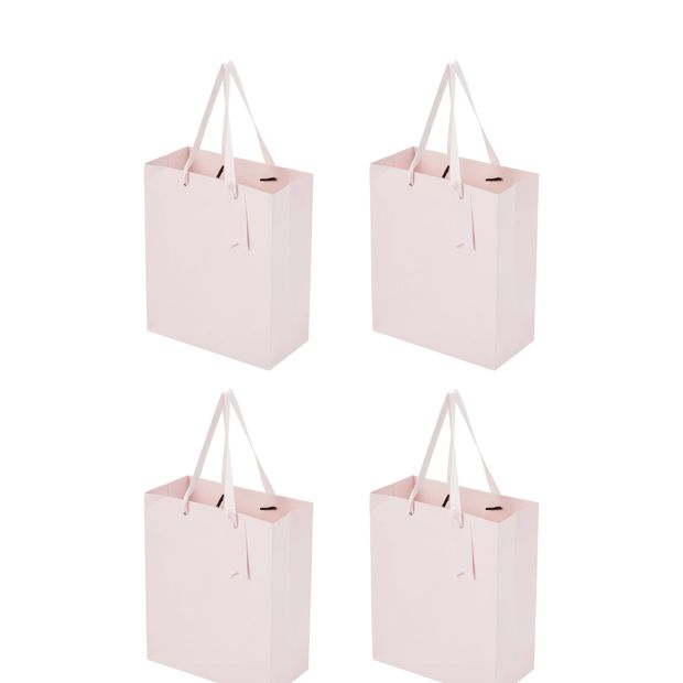 4 Pack Multi Pink Gift Bags, Medium - Anko
