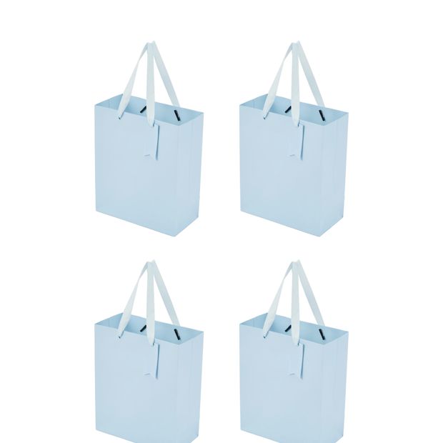 4 Pack Multi Blue Gift Bags, Medium - Anko