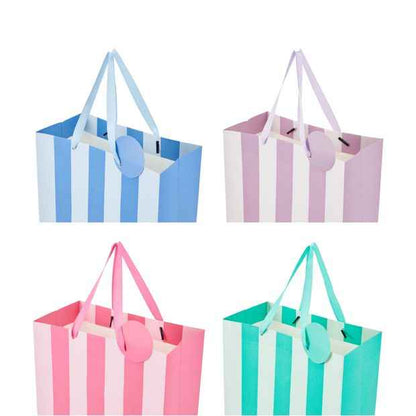 4 Pack Multi Stripe Gift Bags, Large - Anko