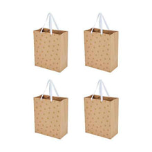 4 Pack Multi Kraft Foil Gift Bags, Large - Anko
