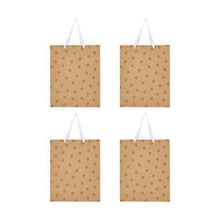 4 Pack Multi Kraft Foil Gift Bags, Large - Anko