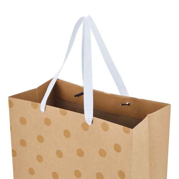 4 Pack Multi Kraft Foil Gift Bags, Large - Anko