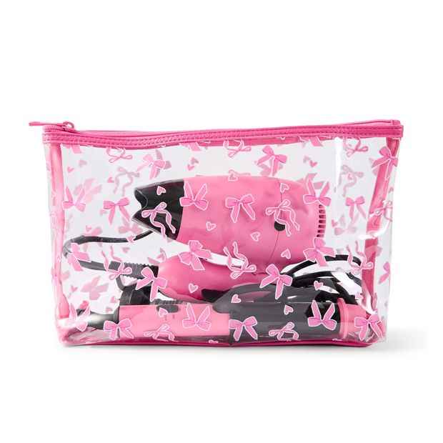 Compact Hair Styling Set with Dryer and Curler