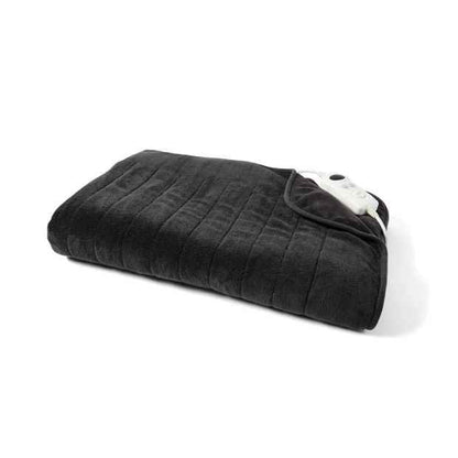 Grey Heated Throw Blanket