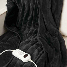 Grey Heated Throw Blanket