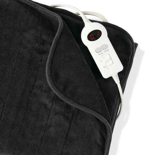Grey Heated Throw Blanket