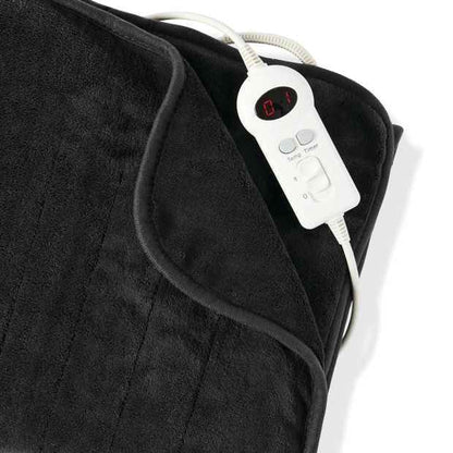 Grey Heated Throw Blanket