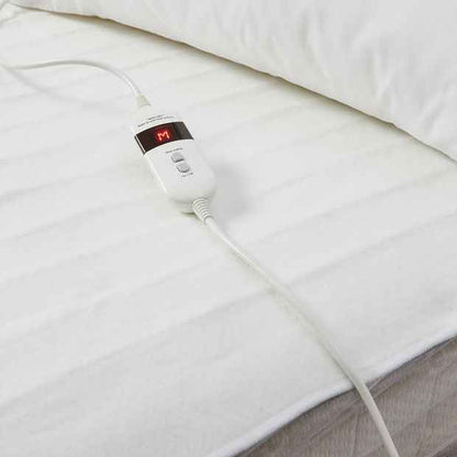 Single Bed Fitted Electric Blanket - White
