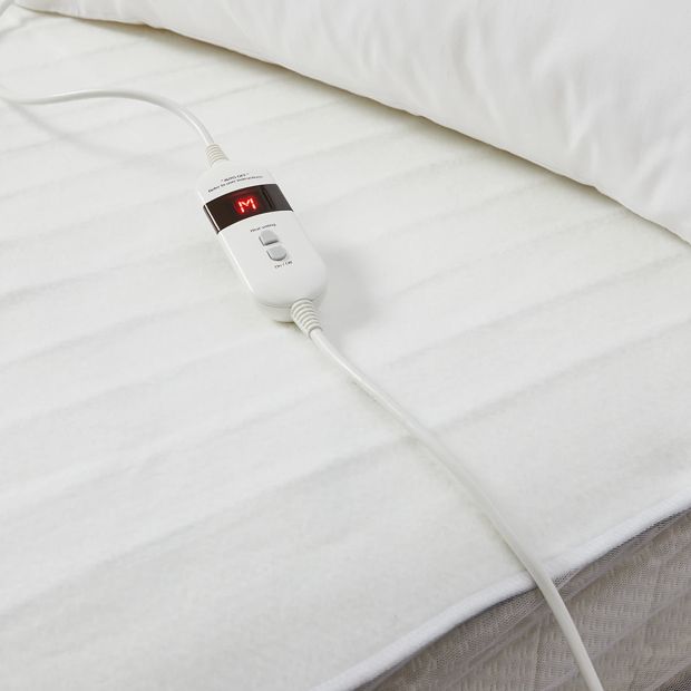 Anko Fitted Electric Blanket, Single Bed - White