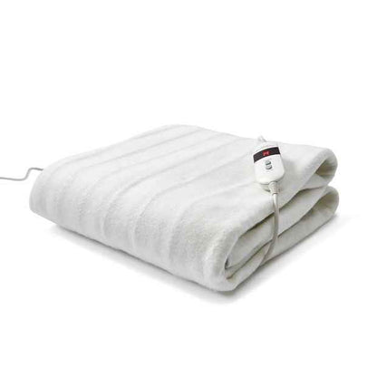 Single Bed Fitted Electric Blanket - White