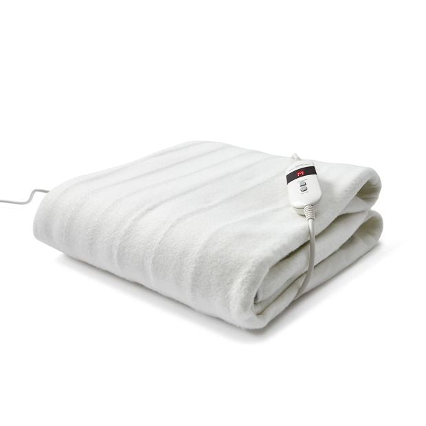 Anko Fitted Electric Blanket, Single Bed - White