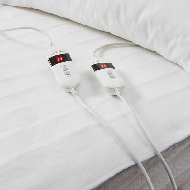 Anko Fitted Electric Blanket, Double Bed - White