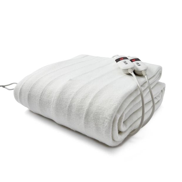 Anko Fitted Electric Blanket, Double Bed - White