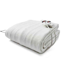 Queen Fitted Electric Blanket - White