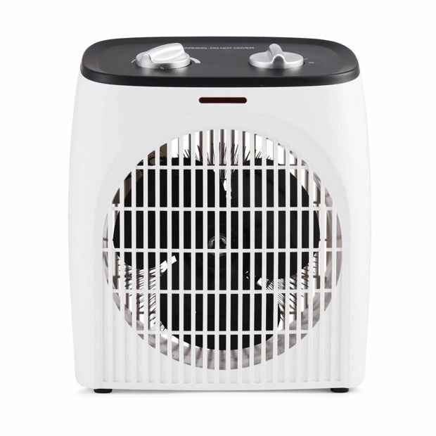 Compact Fan Heater - White