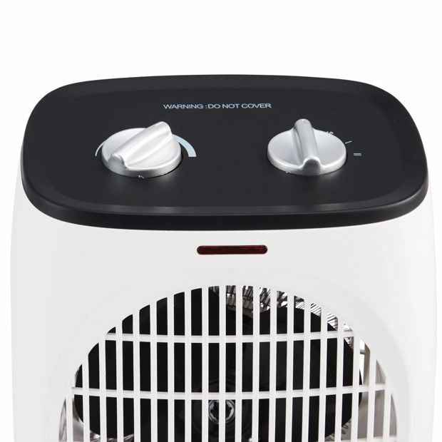 Compact Fan Heater - White