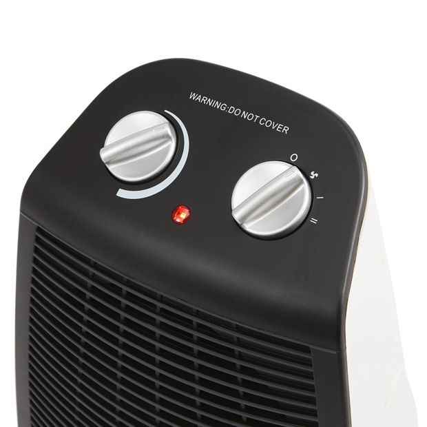 Oscillating Fan Heater - Black