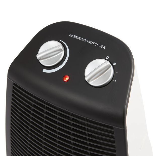 Anko Oscillating Fan Heater - Black