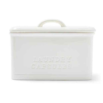 Ceramic Laundry Pod Storage Container with Lid