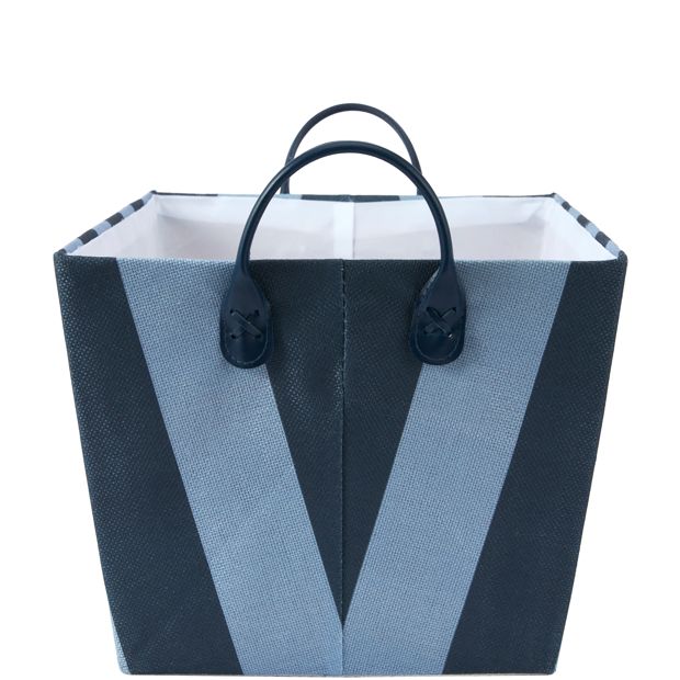 Anko Tapered Basket - Blue Stripe