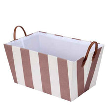 Anko Tapered Basket, Chocolate Stripe