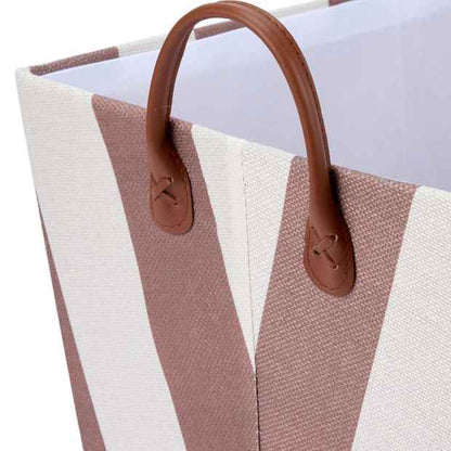 Anko Tapered Basket, Chocolate Stripe