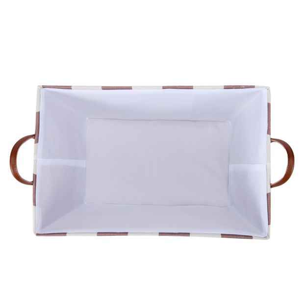 Anko Tapered Basket, Chocolate Stripe