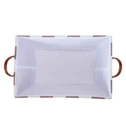 Anko Tapered Basket, Chocolate Stripe