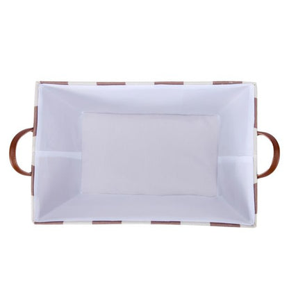 Anko Tapered Basket, Chocolate Stripe