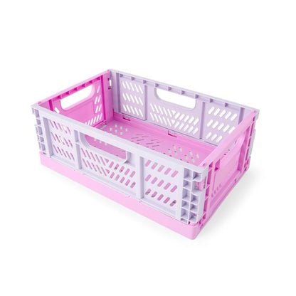 Anko 5L Collapsible Crate - Small, Pink