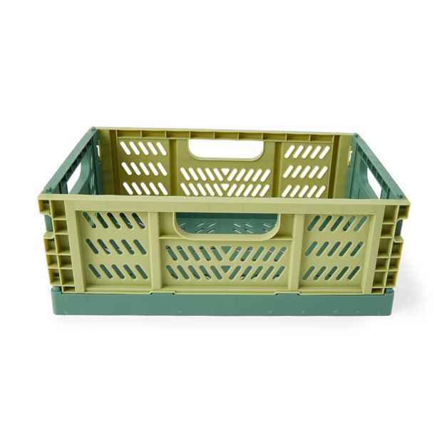 Anko 5L Collapsible Crate - Small, Green