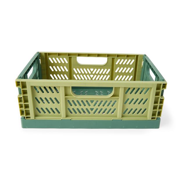 Anko 5L Collapsible Crate - Small, Green