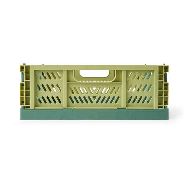Anko 5L Collapsible Crate - Small, Green