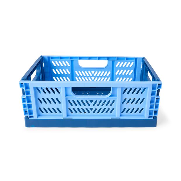 Anko 5L Collapsible Crate - Small, Blue