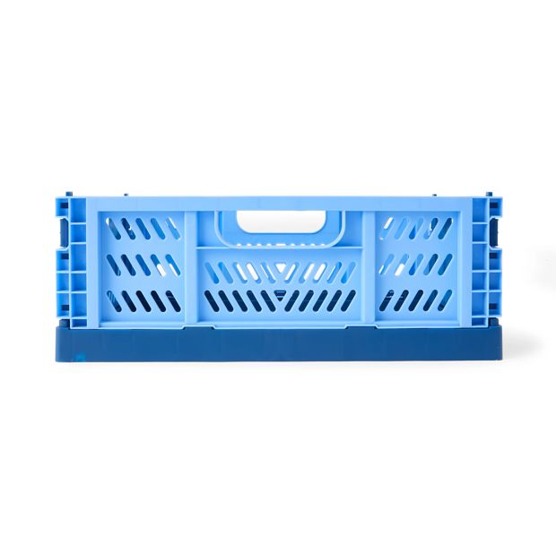 Anko 5L Collapsible Crate - Small, Blue