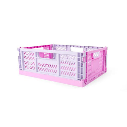 Anko 15L Collapsible Crate - Medium, Pink