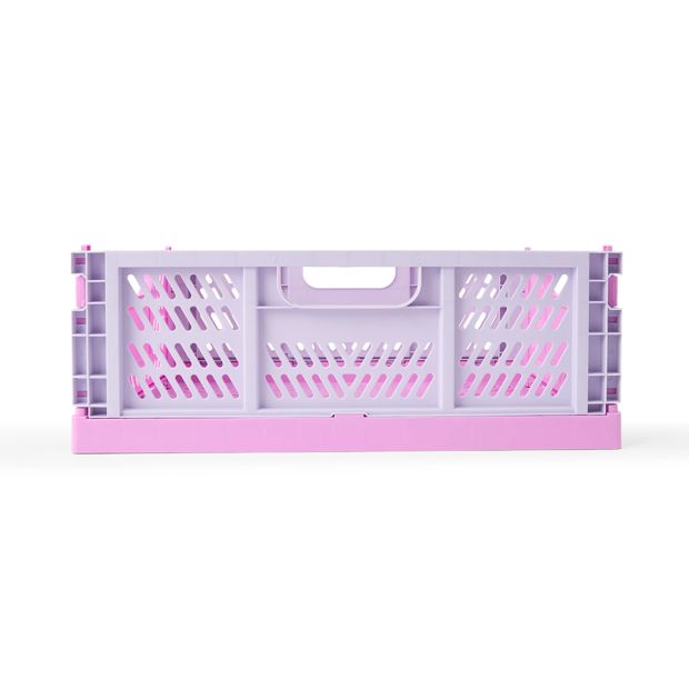Anko 15L Collapsible Crate - Medium, Pink