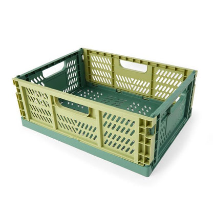 Anko 15L Collapsible Crate - Medium, Green