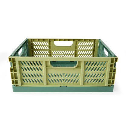 Anko 15L Collapsible Crate - Medium, Green