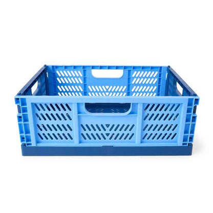 Anko 15L Collapsible Crate - Medium, Blue