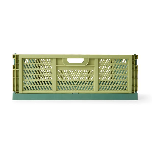 Anko 30L Collapsible Crate - Large, Green