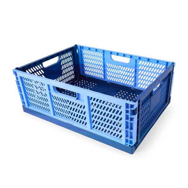 Anko 30L Collapsible Crate - Large, Blue