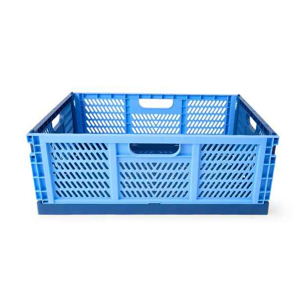 Anko 30L Collapsible Crate - Large, Blue