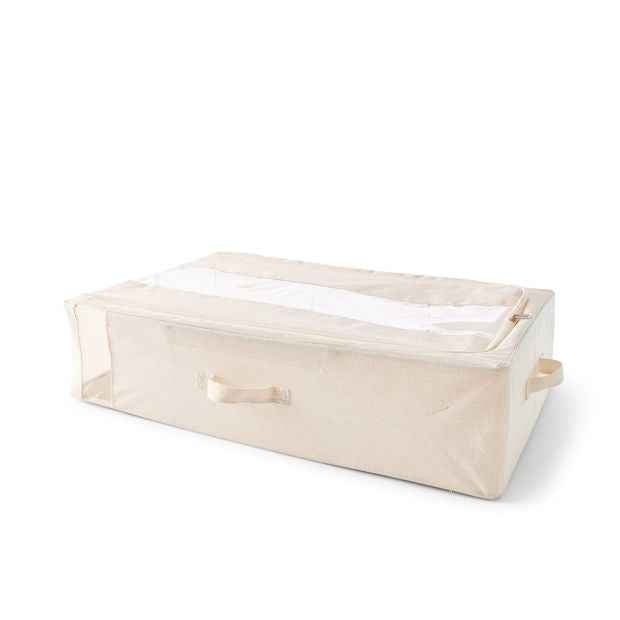 Anko Linen Look Underbed Collapsible Box - Beige
