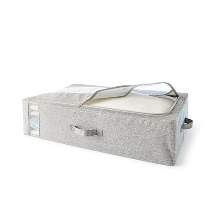 Anko Linen Look Underbed Collapsible Box - Charcoal