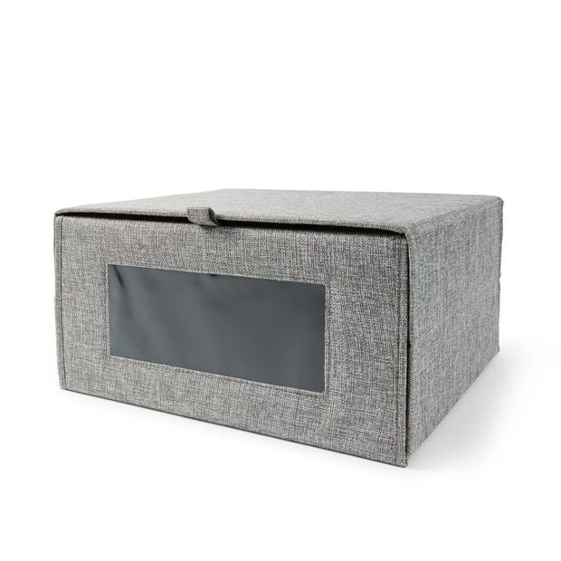 Anko Linen Look Clothing Storage Box - Charcoal
