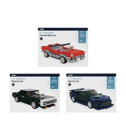 Mini Building Block Vehicle Kits - Assorted