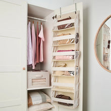 Anko Linen Look Over the Door Organiser- Beige
